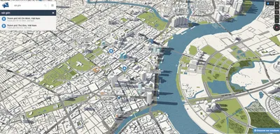 Web Map 3D giúp phân tích khu đất và diễn họa kiến trúc trực quan